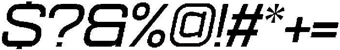 Ethere S SemiBold Extra Expanded It otf (600) Font OTHER CHARS