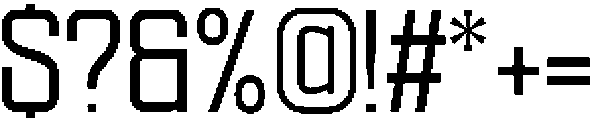 Ethere S SemiBold SemiCondensed otf (600) Font OTHER CHARS