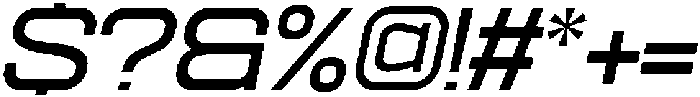 Ethere S SemiBold Ultra Expanded It otf (600) Font OTHER CHARS