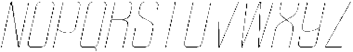 Ethere S Thin Condensed it otf (100) Font UPPERCASE