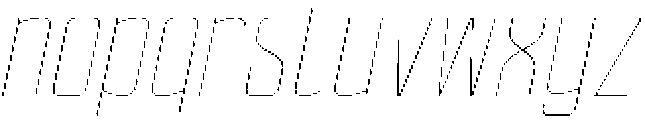 Ethere S Thin Condensed it otf (100) Font LOWERCASE