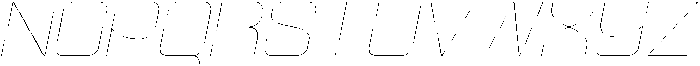 Ethere S Thin Expanded It otf (100) Font UPPERCASE