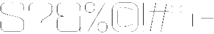 Ethere S Thin Expanded otf (100) Font OTHER CHARS