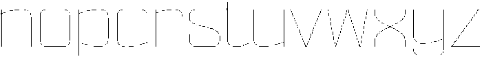 Ethere S Thin Expanded otf (100) Font LOWERCASE