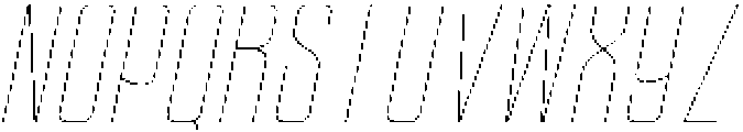 Ethere S Thin Extra Condensed It otf (100) Font UPPERCASE
