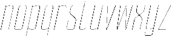Ethere S Thin Extra Condensed It otf (100) Font LOWERCASE