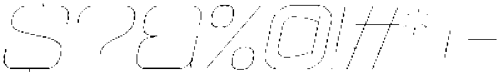 Ethere S Thin Extra Expanded It otf (100) Font OTHER CHARS