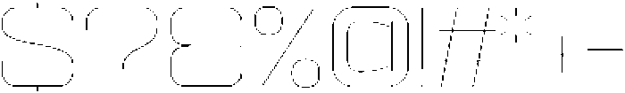 Ethere S Thin Extra Expanded otf (100) Font OTHER CHARS