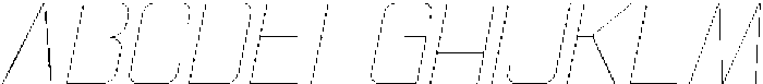 Ethere S Thin Italic otf (100) Font UPPERCASE