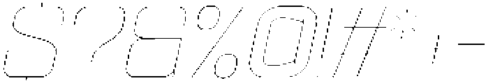 Ethere S Thin Semi Expanded It otf (100) Font OTHER CHARS