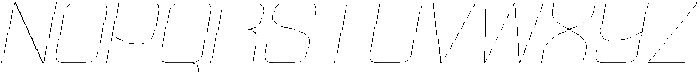 Ethere S Thin Semi Expanded It otf (100) Font UPPERCASE