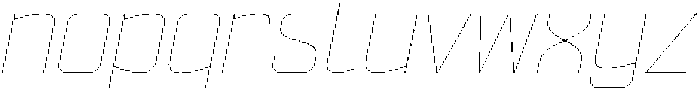 Ethere S Thin Semi Expanded It otf (100) Font LOWERCASE