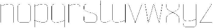 Ethere S Thin Semi Expanded otf (100) Font LOWERCASE