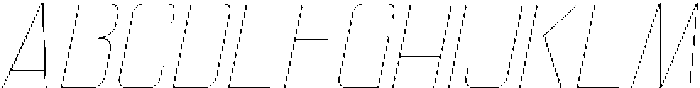 Ethere S Thin SemiCondensed It otf (100) Font UPPERCASE