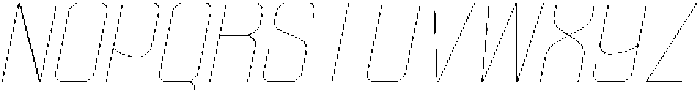 Ethere S Thin SemiCondensed It otf (100) Font UPPERCASE