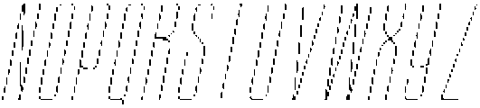 Ethere S Thin Ultra Condensed It otf (100) Font UPPERCASE