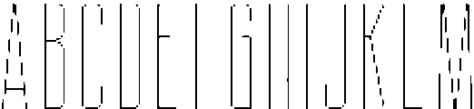 Ethere S Thin Ultra Condensed otf (100) Font UPPERCASE