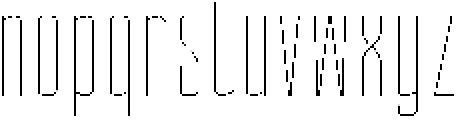 Ethere S Thin Ultra Condensed otf (100) Font LOWERCASE