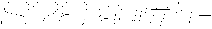 Ethere S Thin Ultra Expanded It otf (100) Font OTHER CHARS