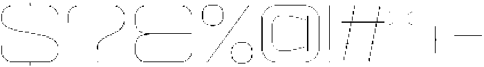 Ethere S Thin Ultra Expanded otf (100) Font OTHER CHARS