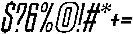 Ethere S X Bold Ult Condensed It otf (700) Font OTHER CHARS