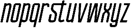 Ethere S X Bold Ult Condensed It otf (700) Font LOWERCASE