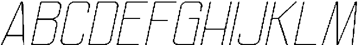 Ethere S X Light SemiCondensed It otf (300) Font UPPERCASE