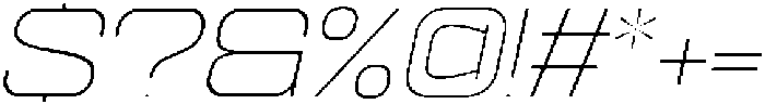 Ethere S X Light Ult Expanded It otf (300) Font OTHER CHARS