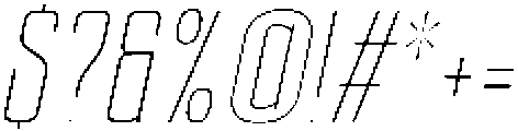 Ethere S X Light X Condensed It otf (300) Font OTHER CHARS