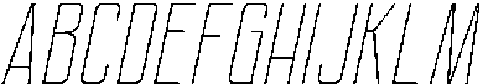 Ethere S X Light X Condensed It otf (300) Font UPPERCASE