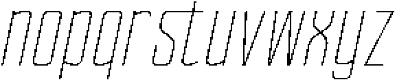Ethere S X Light X Condensed It otf (300) Font LOWERCASE