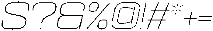 Ethere S X Light X Expanded It otf (300) Font OTHER CHARS