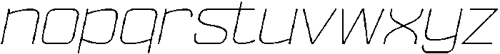 Ethere S X Light X Expanded It otf (300) Font LOWERCASE