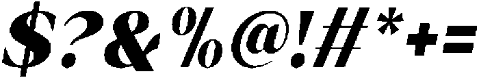 Ethereal Glamour Black Italic otf (900) Font OTHER CHARS