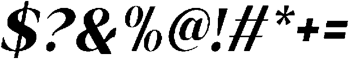 Ethereal Glamour Bold Italic otf (700) Font OTHER CHARS