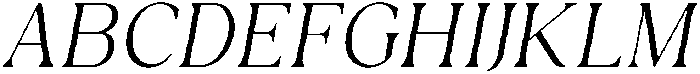 Ethereal Glamour Extra Light Italic otf (200) Font UPPERCASE
