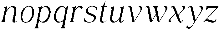 Ethereal Glamour Extra Light Italic otf (200) Font LOWERCASE