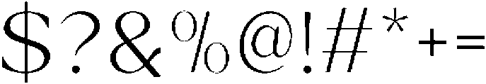 Ethereal Glamour Extra Light otf (200) Font OTHER CHARS