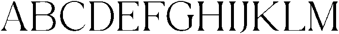Ethereal Glamour Extra Light otf (200) Font UPPERCASE