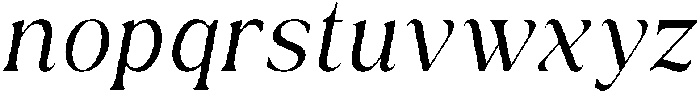 Ethereal Glamour Light Italic otf (300) Font LOWERCASE