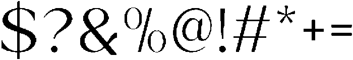 Ethereal Glamour Light otf (300) Font OTHER CHARS