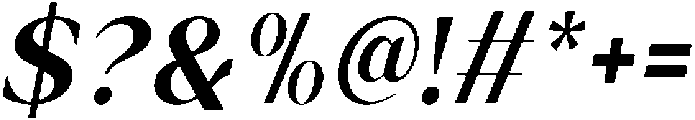 Ethereal Glamour Semi Bold Italic otf (600) Font OTHER CHARS