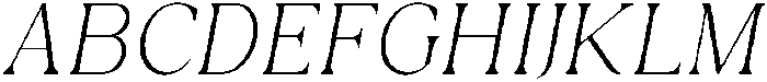 Ethereal Glamour Thin Italic otf (100) Font UPPERCASE