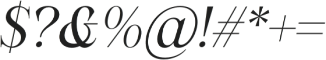 Ethernalys-Italic otf (400) Font OTHER CHARS