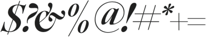 Ethic Serif Bold Italic otf (700) Font OTHER CHARS
