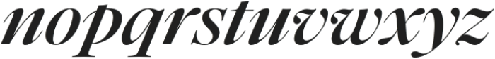 Ethic Serif Bold Italic otf (700) Font LOWERCASE