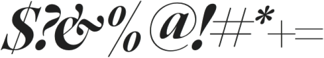 Ethic Serif Extrabold Italic otf (700) Font OTHER CHARS