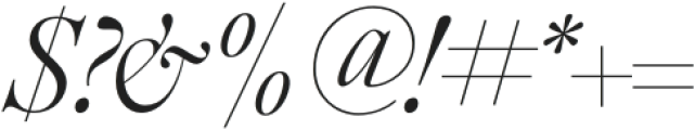 Ethic Serif Light Italic otf (300) Font OTHER CHARS