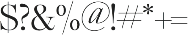 Ethic Serif Light otf (300) Font OTHER CHARS