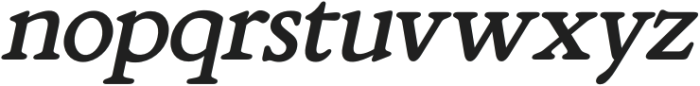 Ethica Medium Italic otf (500) Font LOWERCASE